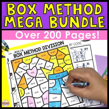 Preview of Division Box Method Ultimate Activities - 200+ pages of Box Method Division