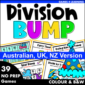 Preview of Division Bump Games: 39 Division Facts Games [Australian UK NZ Edition]