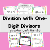 Division By One-Digit Divisors Scavenger Hunts