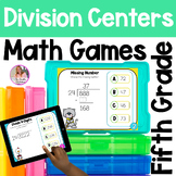 Division Centers 6 LOW PREP Math Games | Digital and Print