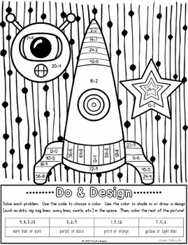 division color by number division coloring worksheets by fords board