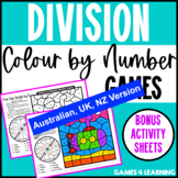 Division Colour by Number Games for Fact Fluency [Australi
