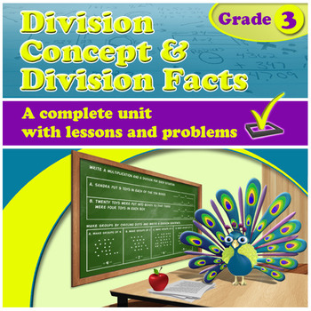Preview of Division Concept & Division Facts - grade 3, common core (Distance Learning)