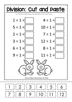 division cut and paste worksheets printables fun math by olivia walker