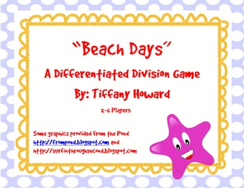 Preview of Division - Differentiated Division Beach Board Game