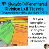 Division Differentiated Exit Tickets