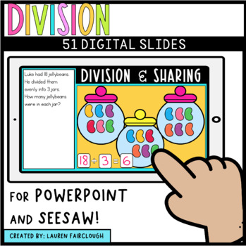 Preview of Division Digital Centre for PowerPoint and Seesaw