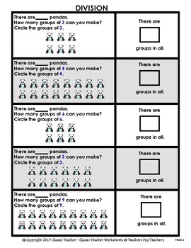 division divide a set of objects grades 2 3 2nd 3rd