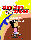 Fun Division Worksheet: Divisibility Maze - Divisible by 9