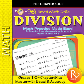 Division: Easy Timed Math Drills By Remedia | Teachers Pay Teachers