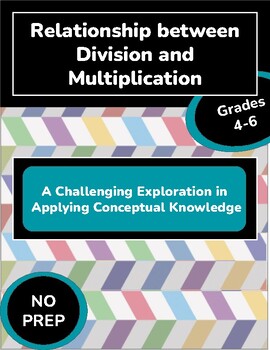 Preview of Division Exploration Challenge: Apply Multiplication concepts