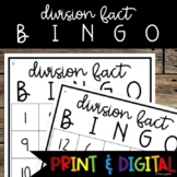 Division Fact Bingo - Print & Digital Games