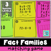 Multiplication Division Fact Families Matching Activity Game