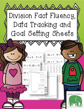 Preview of Division Fact Fluency Data Tracking and Goal Setting Sheets