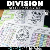 Division Fact Fluency - Division Practice Math Facts No-Pr