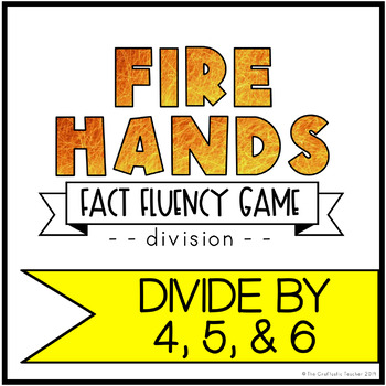 Preview of Division Fact Fluency Game - Fire Hands - Set 2