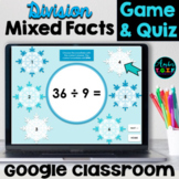 Division Fact Fluency Mixed Facts DIGITAL GAME and QUIZ Wi