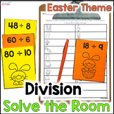 Division Fact Fluency - Solve the Room Activity - Easter 3