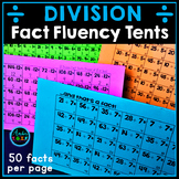 Division Fact Practice | Division Fact Fluency Tents | Fla