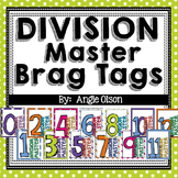 Division Fact Master Brag Tags - Rewards System