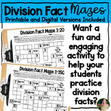 Division Fact Mazes | Digital and Printable Versions