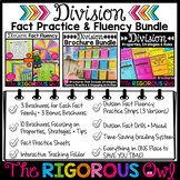 Division Fact Practice Fluency MEGA Bundle