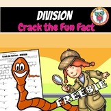 Division Facts (1-12) Crack the Fun Fact Free Worksheet Activity