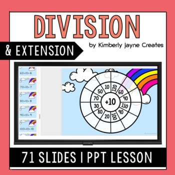 Preview of Division Facts 10 Explicit Lesson Activities Extension for Gifted and Talented