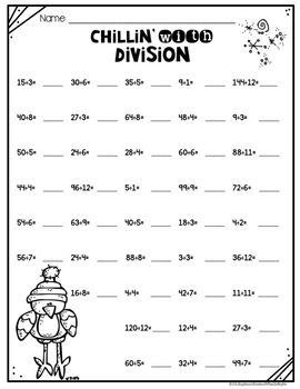 division worksheets by giggles and grades with miss