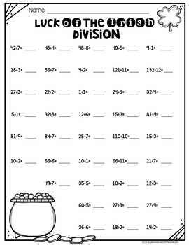 division worksheets by giggles and grades with miss gallagher tpt