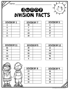 division worksheets by giggles and grades with miss