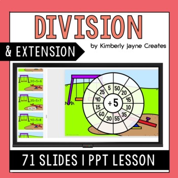Preview of Division Facts 5 Explicit Lesson Activities Extension for Gifted and Talented