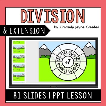 Preview of Division Facts 7 Explicit Lesson Activities Extension for Gifted and Talented
