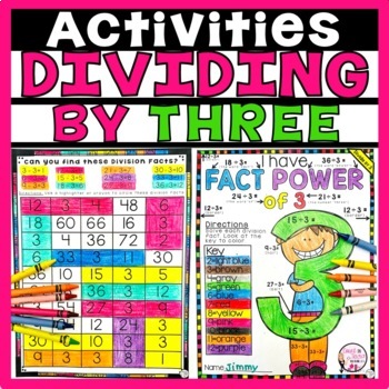 Introduction to Division Facts Activities Dividing by 3 by Count on Tricia