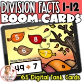 Division Facts BOOM Cards | Digits 1-12 | Digital Task Cards