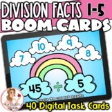 Division Facts BOOM Cards | Digits 1-5 | Digital Task Cards