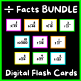 Division Facts BUNDLE 1 Through 12 DIGITAL Flash Cards | G