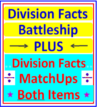 Preview of Division Facts Battleship PLUS Division Facts MatchUps (Both Items)