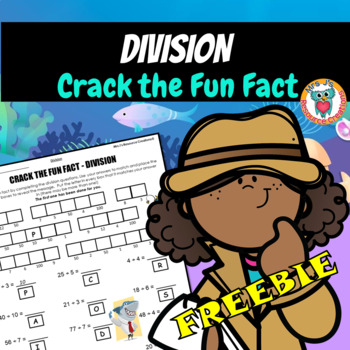 Preview of Division Facts - Crack the Fun Fact Printable & Digital Worksheet Activity