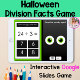 Division Facts Google Slides Game Halloween Themed | Math Facts