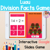 Division Facts Google Slides Game Luau Themed | Math Facts