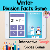 Division Facts Google Slides Game Winter Themed | Math Facts