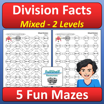 division facts practice fun math worksheets dividing fluency activities