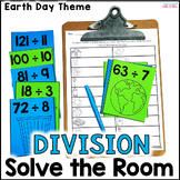 Division Facts - Solve the Room Activity - Earth Day