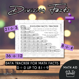Division Facts Tracker, 1 to 9 | Data Tracker | Math Fluen