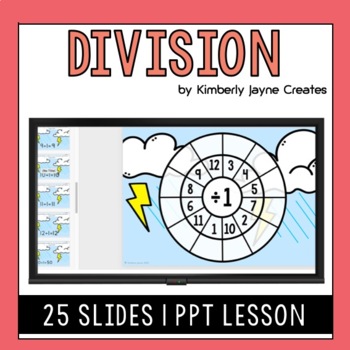 Preview of Division Facts by 1 Explicit Lesson and Activities