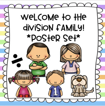 Preview of Division Family Poster Set