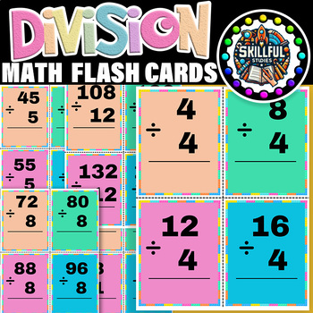Preview of Division Flash Cards |Division Fact Practice | Division Fact Fluency FlashCards