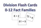 Division Flash Cards (Divisors 0-12)