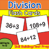Division Flash Cards Math Fact Fluency (Skill Building)
